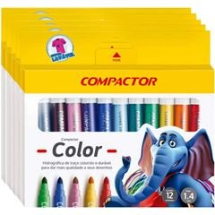 CANETA HIDROGRAFICA COLOR 12 CORES