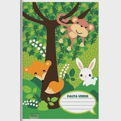 CADERNO BROCHURA C/PAUTA VERDE C/40FL