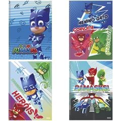 CADERNO BROCHURA 1/4 PJ MASKS C.D C/80FL