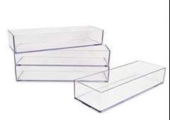 KIT BANDEJAS MODULARES C/4 PECAS CRISTAL