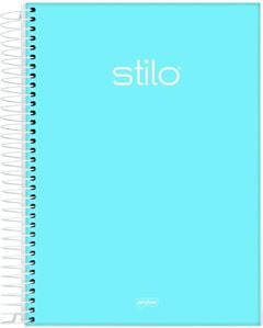 CADERNO UNIV STILO AZ PASTEL 10X1 160FL