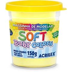 MASSA DE MODELAR SOFT 150G AMARELO BEBE