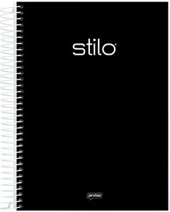 CADERNO UNIV STILO PRETO 10X1 160FL
