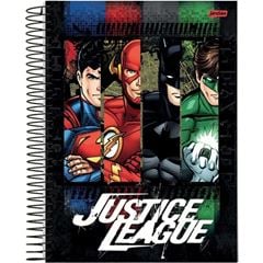 CADERNO UNIV LIGA DA JUSTICA 10X1 160FL
