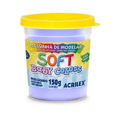 MASSA DE MODELAR SOFT 150G LILAS BEBE