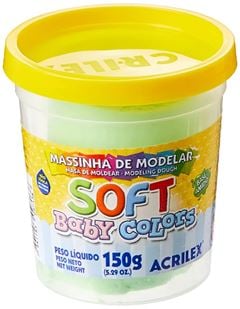 MASSA DE MODELAR SOFT 150G VERDE BEBE