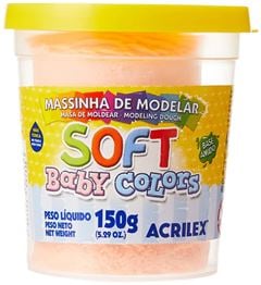 MASSA DE MODELAR SOFT 150G SALMAO BEBE