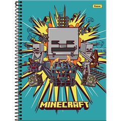 CADERNO ESPIRAL MINECRAFT C.D C/80FL