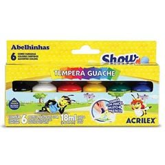 TEMPERA GUACHE SHOW COLOR 18ML 6 CORES