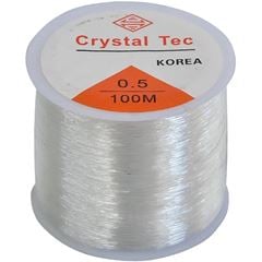 FIO DE SILICONE 0.5 TRANSPARENTE C/100MT