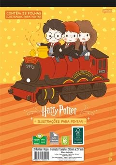 LIVRO P/ PINTAR HARRY POTTER FLEX A4