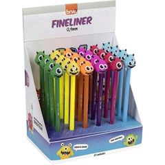 CANETA HIDRO. FINELINER 0.4MM MONSTRO