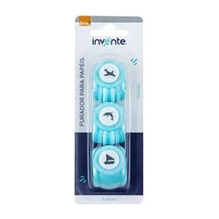 FURADOR DE PAPEL 10MM TRAVEL KIT C/3