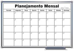 LOUSA QDO BRANCO MENSAL 60X40 ALUMINIO