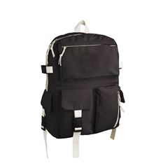 MOCHILA LISA PRETA 7 COMP. EXTERNOS
