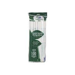 CANUDO BIODEGRADAVEL ECO P/GARRAFA 100UN