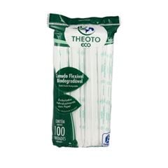 CANUDO BIODEGRADAVEL ECO FLEXIVEL 100UN