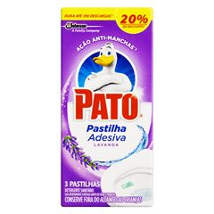 DESODORIZADOR PATO PASTILHA C/3 LAVANDA