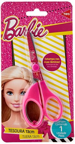 TESOURA ESCOLAR BARBIE 13CM TRIS