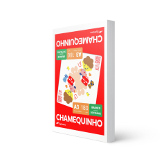 PAPEL CHAMEQUINHO A3 180GM2 BRANCO C/50