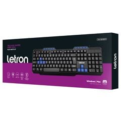 TECLADO GAMER GEEK AZUL ERGONOMICO