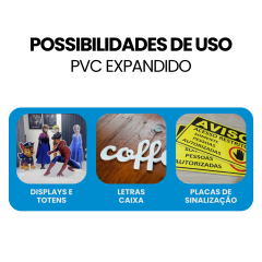 PVC EXPANDIDO BRANCO 2440MMX1220MM 1MM