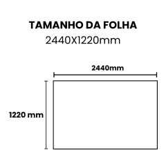 PVC EXPANDIDO BRANCO 2440MMX1220MM 1MM