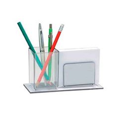 PORTA LAPIS/LEMBRETE CRISTAL C/PAPEL LEM