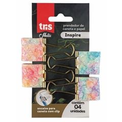 BINDER CLIPS TECIDO HOLIC INSPIRE C/4UN