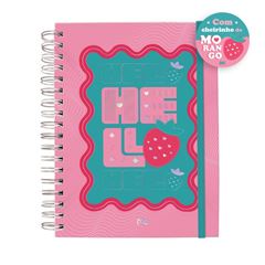 CADERNO COLEGIAL HELLO MORANGO C/80FL