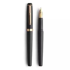 CANETA TINTEIRO MOD.01-GOLD BLACKAZUL