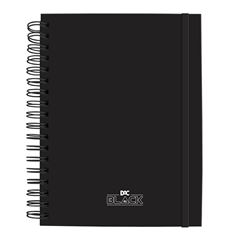 CADERNO UNIV SMART ALL BLACK 80FLS