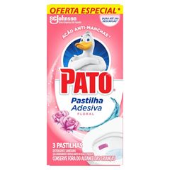 DESINF PATO PASTILHA ADESIVA FLORAL C/3