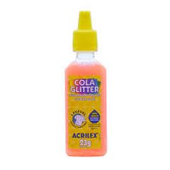 COLA GLITTER LARANJA 23G ACRILEX