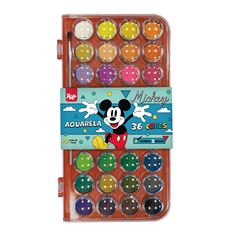 AQUARELA 36 CORES MICKEY C/ PINCEL