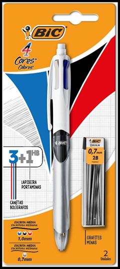 CANETA BIC 4 CORES C/ LAPISEIRA
