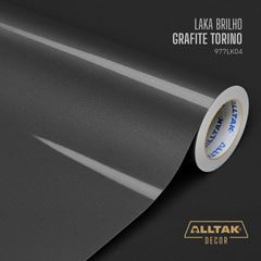 VINIL LAKA BRILHO GRAFITE TORI 0,10X1,22