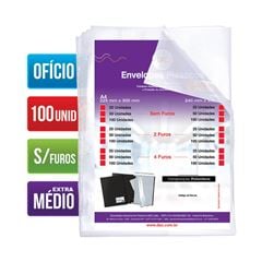 ENVELOPE PLASTICO OFC EXT.MEDIO S/F 100