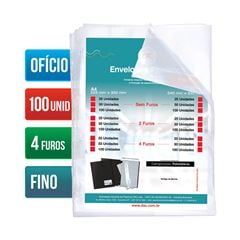 ENVELOPE PLASTICO OFC FINO 4F C/100