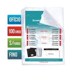 ENVELOPE PLASTICO OFC FINO S/F C/100