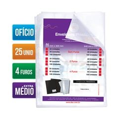 ENVELOPE PLASTICO EXT.MEDIO OFC 4F C/25