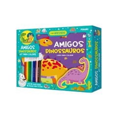 AMIGOS DINOSSAUROS -  - KIT COLORIR