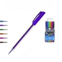 CANETA ESFER 6 CORES GEL GLITTER 1.0