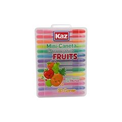 CANETA ESFER 20 CORES MINI FRUITS