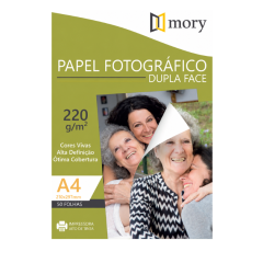 PAPEL FOTOGRAFICO GLOSSY DF 220G A4 C/50