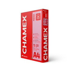 PAPEL CHAMEX COLOR A4 75GM2 ROSA C/500