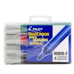 MARCADOR 4 CORES P/ QUADRO BRANCO WBM-7