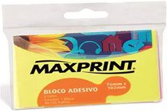 BLOCO ADESIVO GRANDE NEON AM/RS C/100FL