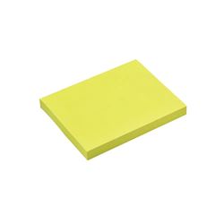 BLOCO ADESIVO GRANDE NEON AMARELO C/100