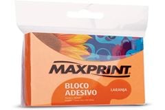BLOCO ADESIVO GRANDE NEON LARANJA C/100